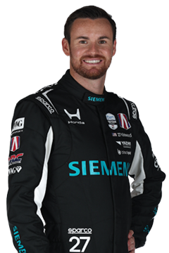 Bust of Kyle Kirkwood, driver of the #27