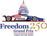 Logo for the 2026 Freedom 250 Grand Prix of Washington, D.C.